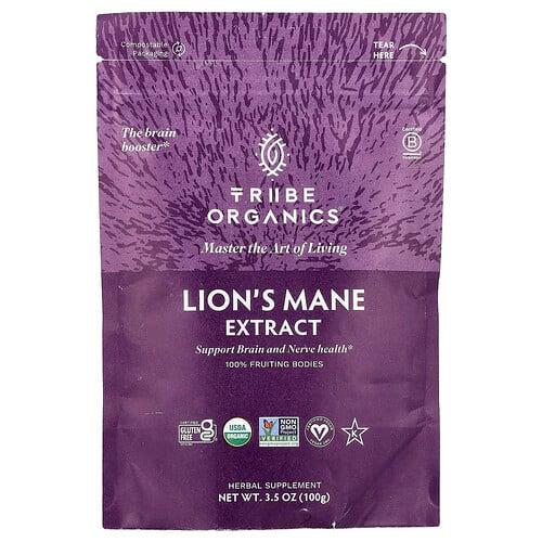 트라이브 오가닉스 Tribe Organics, 노루궁뎅이버섯 추출물, 100g(3.5oz)