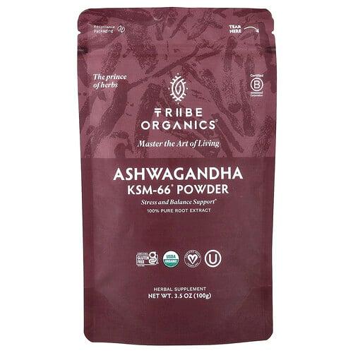 트라이브 오가닉스 Tribe Organics, 아슈와간다 KSM-66® 가루, 100g(3.5oz) 상품 이미지