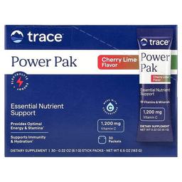 트레이스 미네랄 리서치 Trace, 파워 팩, 체리 라임, 30팩, 각 6.1g(0.22oz)