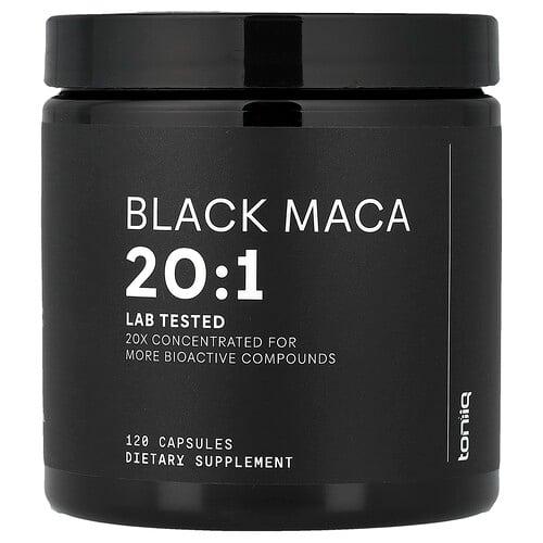 토니크 Toniiq, 블랙 마카 20:1, 120 캡슐 (캡슐당 666mg)