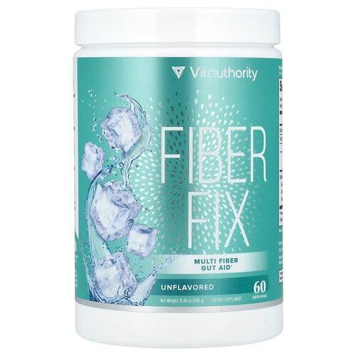 바이타소리티 Vitauthority, Fiber Fix, 종합섬유소 거트 보조제, 무맛, 240g(8.46oz) 상품 이미지