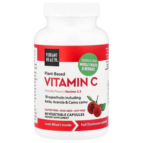 바이브랜트 헬스 Vibrant Health, 식물성 비타민C, 베지 캡슐 60정 상품 이미지