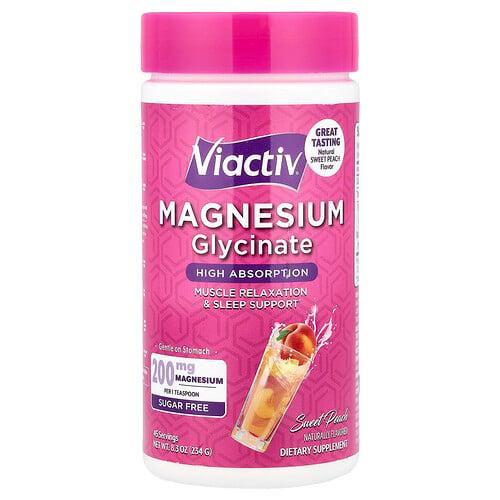 바이액티브 Viactiv, 마그네슘 글리신산, 설탕 무함유, 스위트 피치, 234g(8.3oz) 상품 이미지
