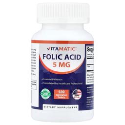 비타매틱 Vitamatic, 엽산, 베지 정제 120정(1정당 8,333mcg)