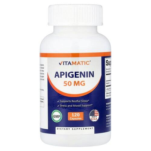 비타매틱 Vitamatic, 아피제닌, 50mg, 캡슐 120정