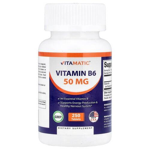 비타매틱 Vitamatic, 비타민B6, 50mg, 250정