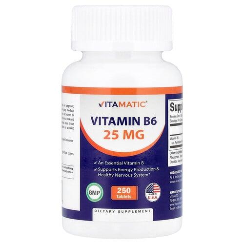 비타매틱 Vitamatic, 비타민B6, 25mg, 250정