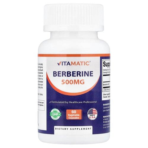 비타매틱 Vitamatic, 베르베린, 500mg, 베지 캡슐 60정