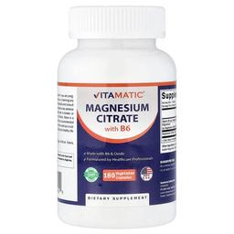 비타매틱 Vitamatic, 마그네슘시트레이트, B6 함유, 베지 캡슐 180정