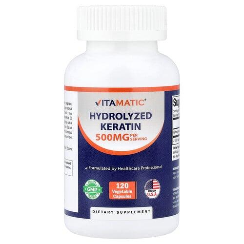 비타매틱 Vitamatic, 가수분해케라틴, 베지 캡슐 120정(캡슐 1정당 250mg)