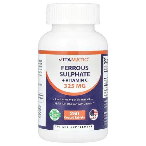 비타매틱 Vitamatic, 황산제일철 + 비타민C, 코팅 정제 250정