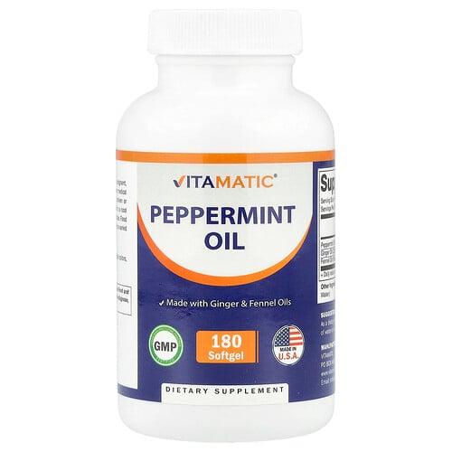 비타매틱 Vitamatic, 페퍼민트오일, 소프트젤 180정