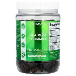 비타매틱 Vitamatic, 비건 바다 이끼 구미젤리, 천연 라즈베리, 구미젤리 240개