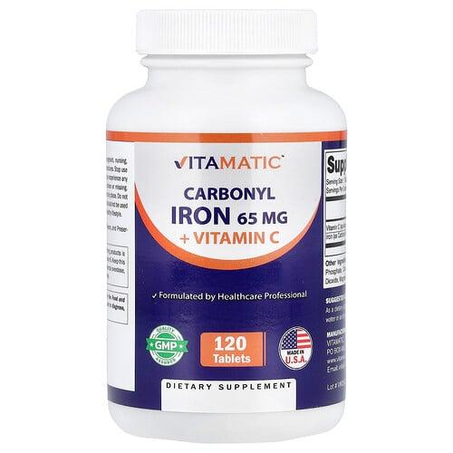 비타매틱 Vitamatic, 카르보닐 철분 + 비타민C, 120정