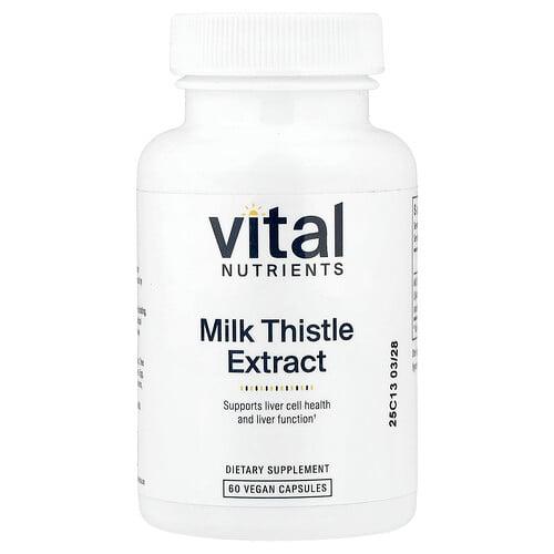 Vital Nutrients, 밀크시슬 추출물, 250mg, 베지 캡슐 60정