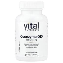 Vital Nutrients, 코엔자임 Q10, 200mg, 베지 캡슐 60정