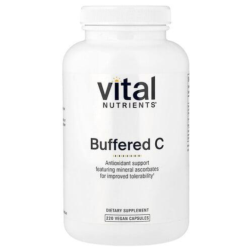 Vital Nutrients, Buffered C, 베지 캡슐 220정