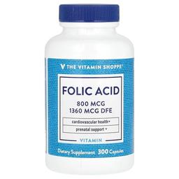 더 비타민 샵 The Vitamin Shoppe, 엽산, 800mcg, 캡슐 300정