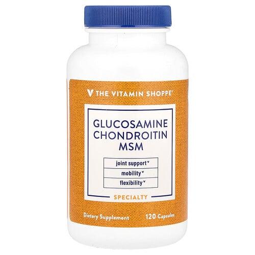 더 비타민 샵 The Vitamin Shoppe, 글루코사민 콘드로이틴 MSM, 캡슐 120정