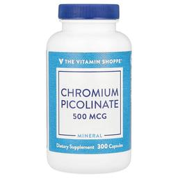 더 비타민 샵 The Vitamin Shoppe, 피콜린산크로뮴, 500mcg, 캡슐 300정