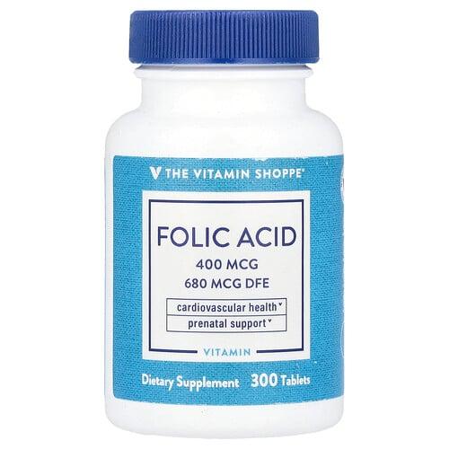 더 비타민 샵 The Vitamin Shoppe, 엽산, 680mcg DFE, 300정 상품 이미지