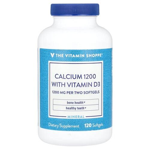 더 비타민 샵 The Vitamin Shoppe, 칼슘 1200(비타민D3 함유), 소프트젤 120정
