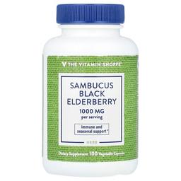 더 비타민 샵 The Vitamin Shoppe, 삼부커스 블랙 엘더베리, 베지 캡슐 100정(캡슐 1정당 500mg)