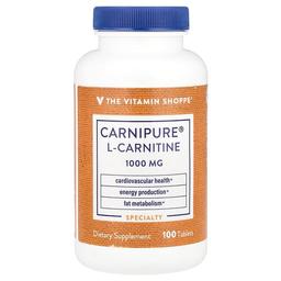 더 비타민 샵 The Vitamin Shoppe, Carnipure® l-카르니틴, 1,000mg, 100정