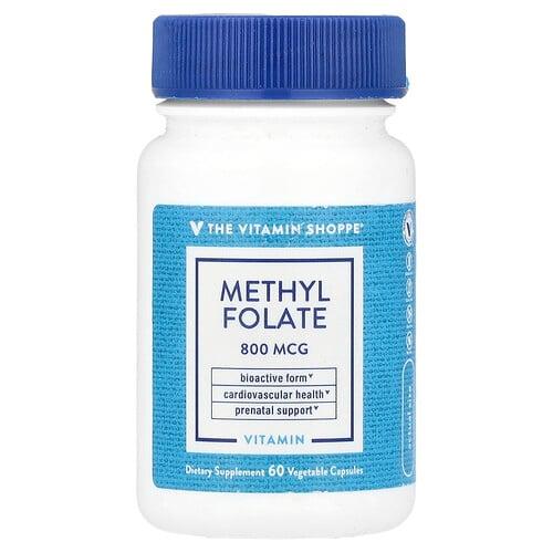 더 비타민 샵 The Vitamin Shoppe, 메틸엽산, 800mcg, 베지 캡슐 60정 상품 이미지