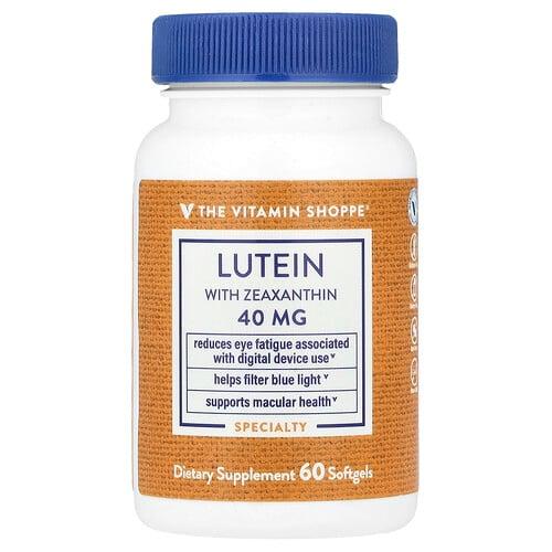 더 비타민 샵 The Vitamin Shoppe, 루테인 및 제아잔틴, 소프트젤 60정