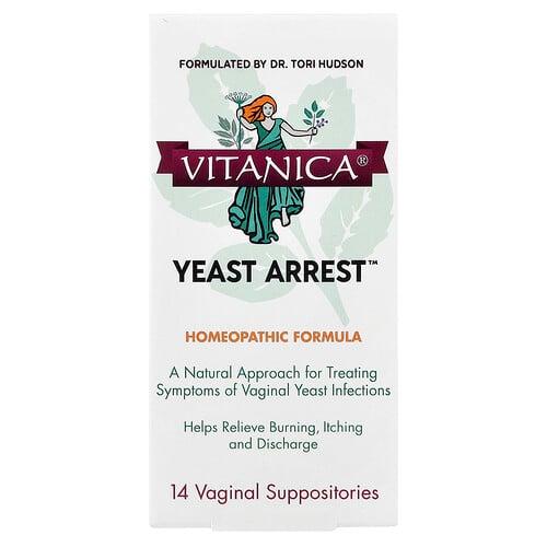 비타니카 Vitanica, Yeast Arrest™, 질정 14정 상품 이미지