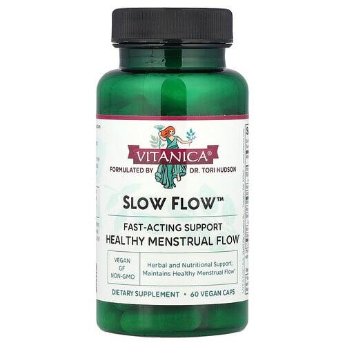 비타니카 Vitanica, Slow Flow, 월경 흐름 보조제, 베지 캡슐 60정