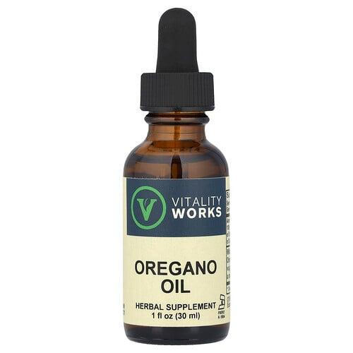 바이탈리티 워크 Vitality Works, 오레가노 오일, 30ml(1fl oz)