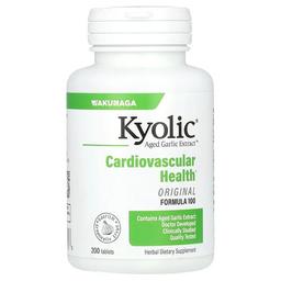 쿄릭 Kyolic, Aged Garlic Extract, 심혈관계 건강, 오리지널 포뮬라 100, 200정(1정당 300mg)