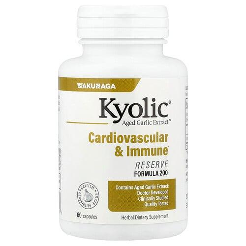 쿄릭 Kyolic, Aged Garlic Extract™, 심혈관 및 면역 강화, 리저브 포뮬라 200, 캡슐 60정(캡슐 1정당 600mg)