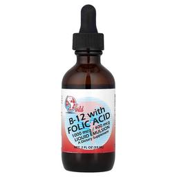 월드 올가닉스 World Organic, B-12, 엽산 함유, 59ml(2fl oz)