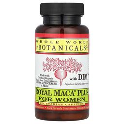 홀 월드 보타니칼 Whole World Botanicals, DIM™ 함유 Royal Maca® 플러스 여성용, 베지 캡슐 90정
