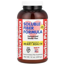 예바프리마 Yerba Prima, 수용성 섬유소 포뮬러, 340g(12oz)