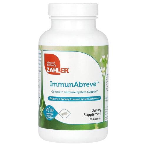 자일러 Zahler, ImmunAbreve, 완전한 면역계 지원, 캡슐 90정 상품 이미지