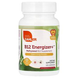 자일러 Zahler, B12 Energizer+™, 천연 체리 맛, 사탕 정제 120정(사탕 정제 1정당 5,000mcg)