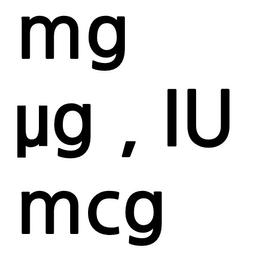 영양제 함량 단위 IU,mg,  μg(ug),mcg 비교와 환산방법 [출처] 영양제 함량 단위 IU,mg,  μg(ug),mcg 비교와 환산방법