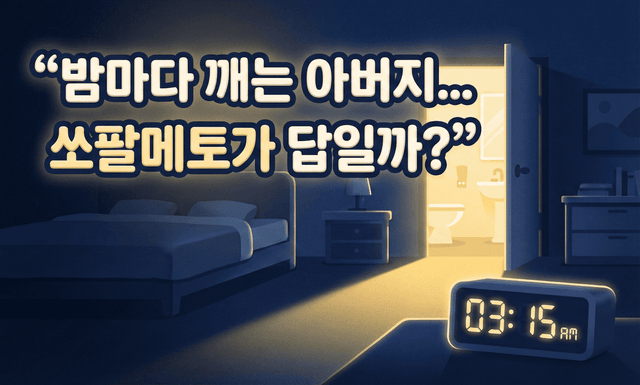 밤마다 화장실 가는 아버지께, 약사가 드리는 솔직한 이야기