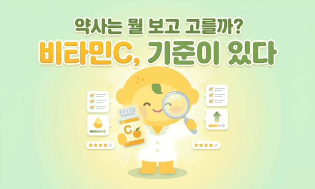 비타민C, 약사는 뭘 보고 고르는 걸까?