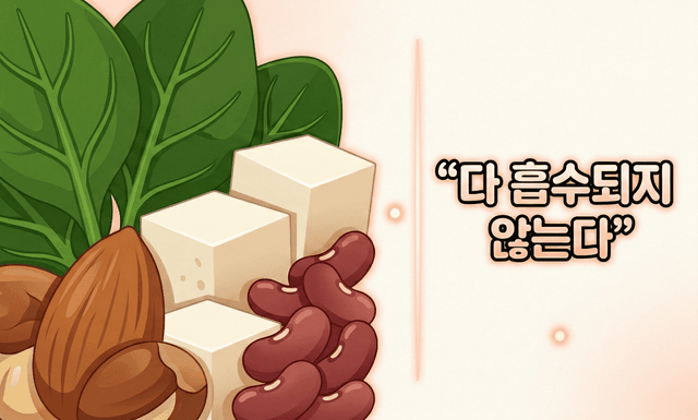 철분은 먹는다고 다 흡수되지 않습니다 — 약사가 정리한 철분 음식 가이드