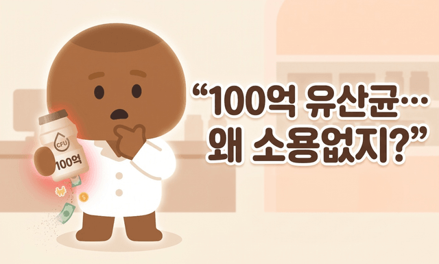 100억짜리 유산균도 이 6가지 모르면 돈 낭비입니다