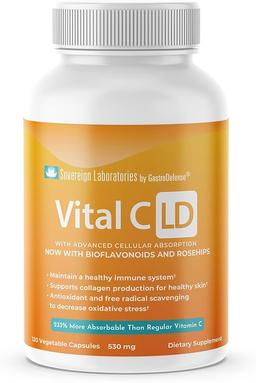 Vital C-LD - 강화 리포솜 비타민 C - 530mg 캡슐 - 120 개입 이미지