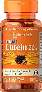 Puritans Pride 루테인 20mg 제아잔틴 함유 소프트젤, 120정 이미지