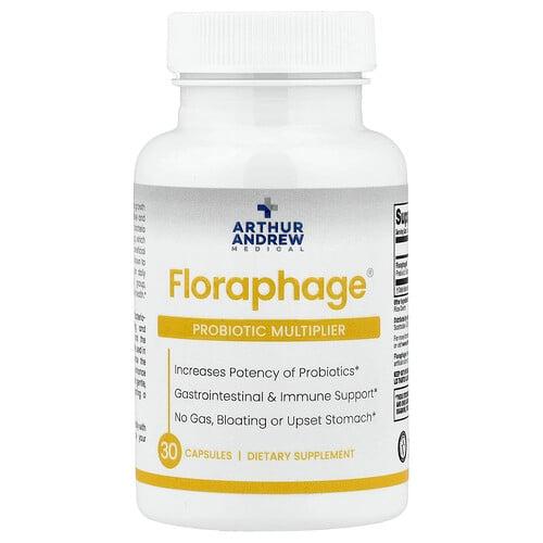 아서 앤드류 메디칼 Arthur Andrew Medical, Floraphage®, 프로바이오틱 멀티플라이어, 캡슐 30정(캡슐당 1,000,000PFU) 상품 이미지
