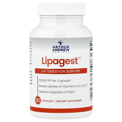 아서 앤드류 메디칼 Arthur Andrew Medical, Lipagest™, 지방 소화 촉진, 캡슐 90정 상세 이미지