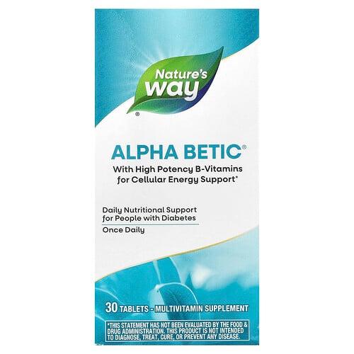 네이쳐스 웨이 Nature's Way, Alpha Betic® 종합비타민, 30정 상품 이미지